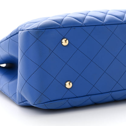 Chanel Calfskin Quilted Large Classic Shopping Tote Blue 9 of 11
