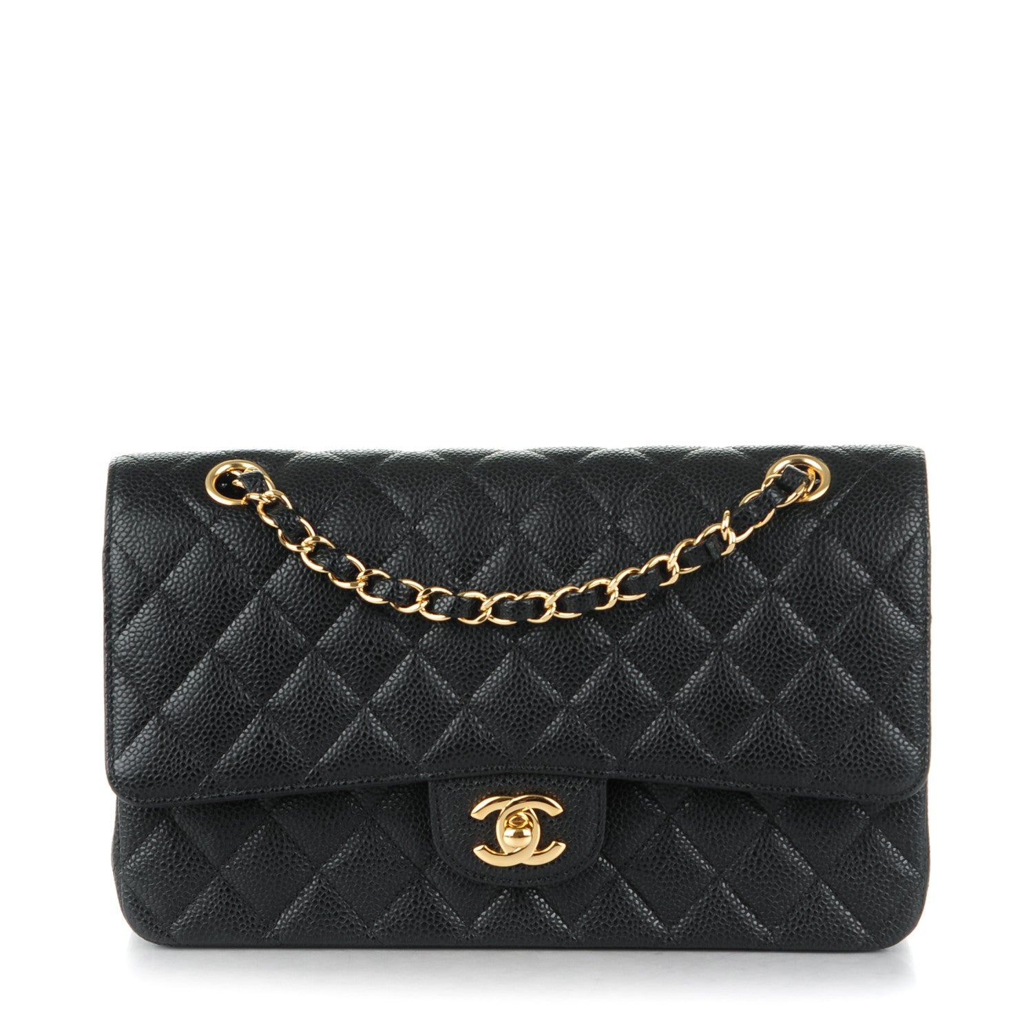 Chanel Caviar Quilted Medium Double Flap Black 1 of 8