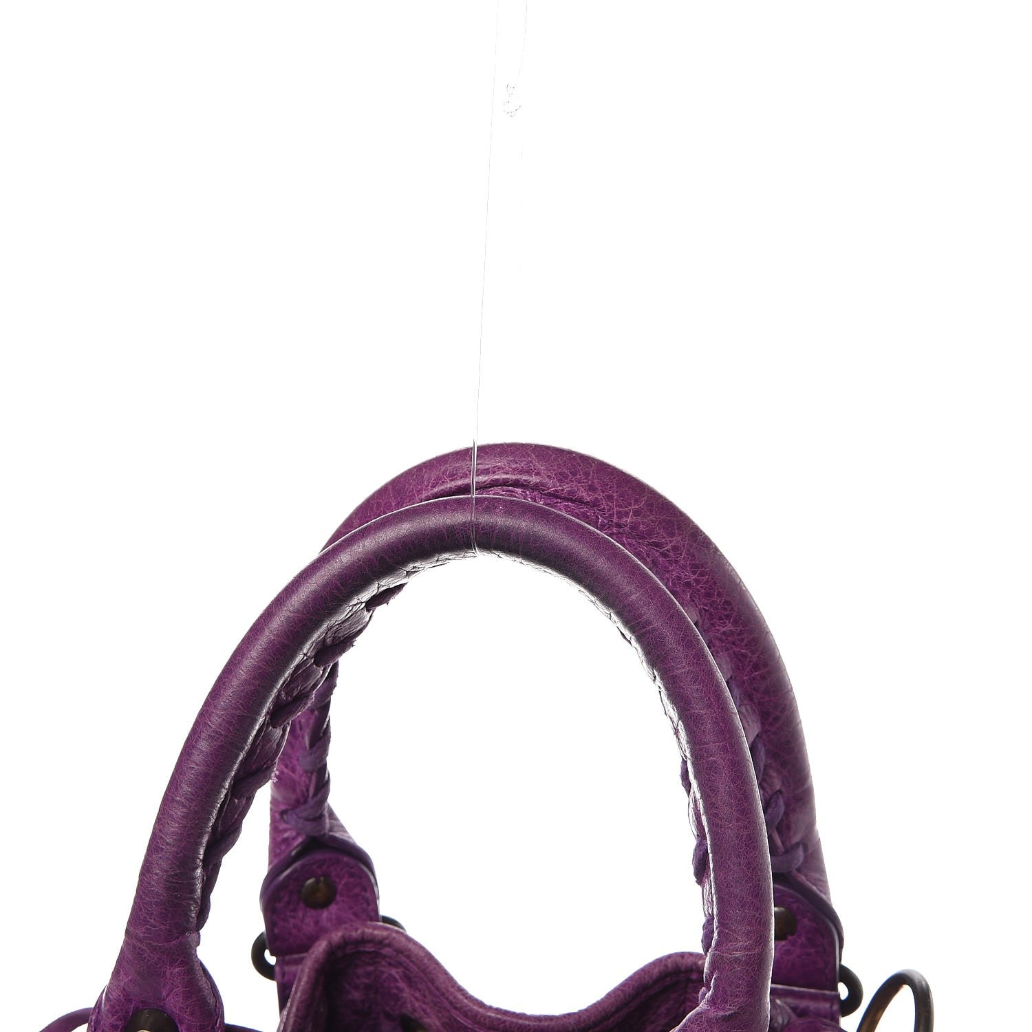 Balenciaga Agneau Classic Hardware Mini Pompon Ultraviolet 9 of 11