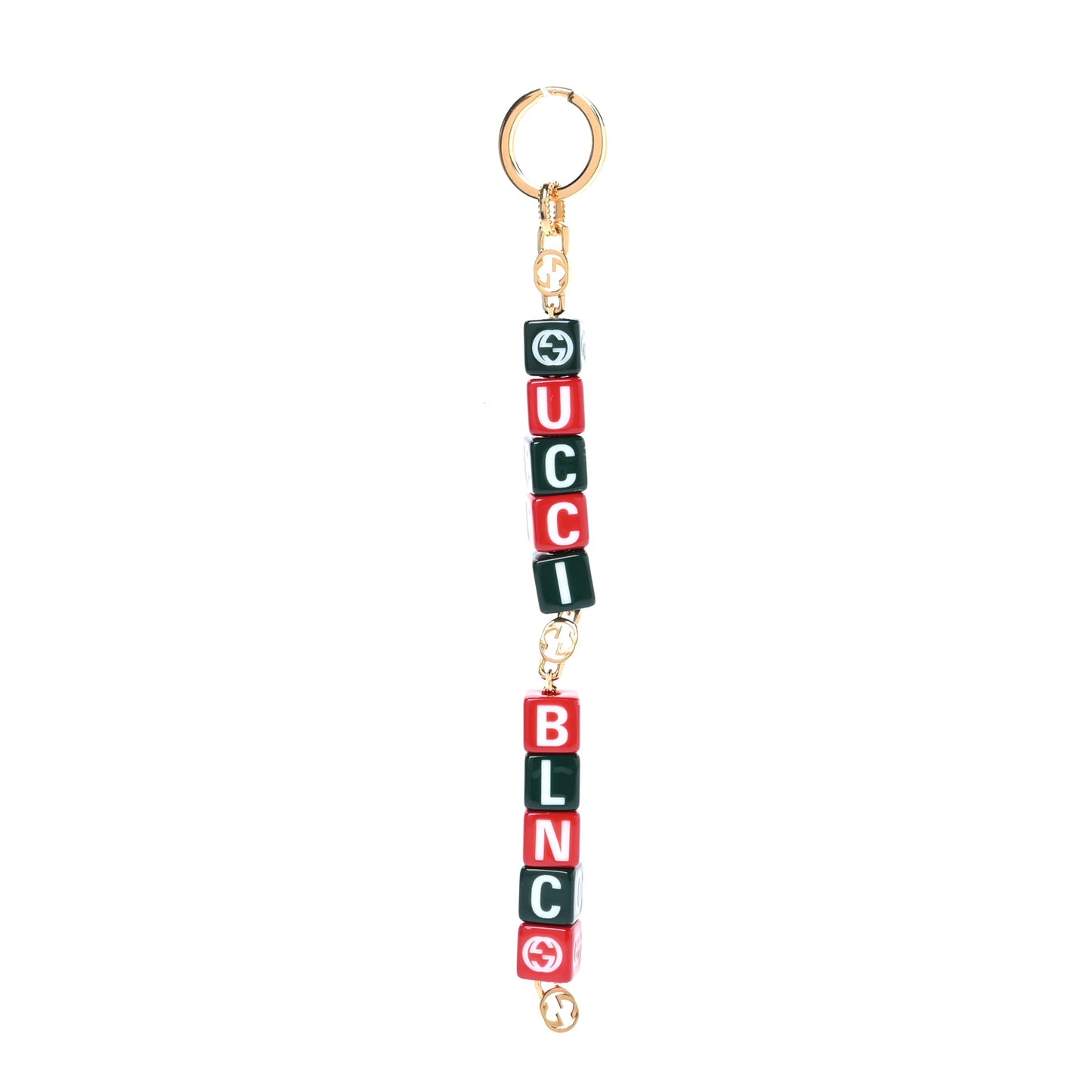 x Balenciaga The Hacker Symbol Key Chain Red White Green