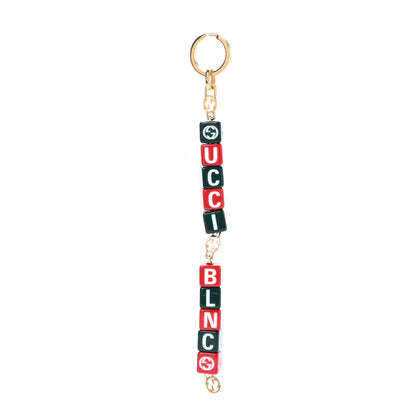 Gucci x Balenciaga The Hacker Symbol Key Chain Red White Green 1 of 3