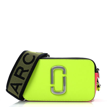 Marc Jacobs Saffiano Small Snapshot Camera Bag Bright Yellow 1 of 12