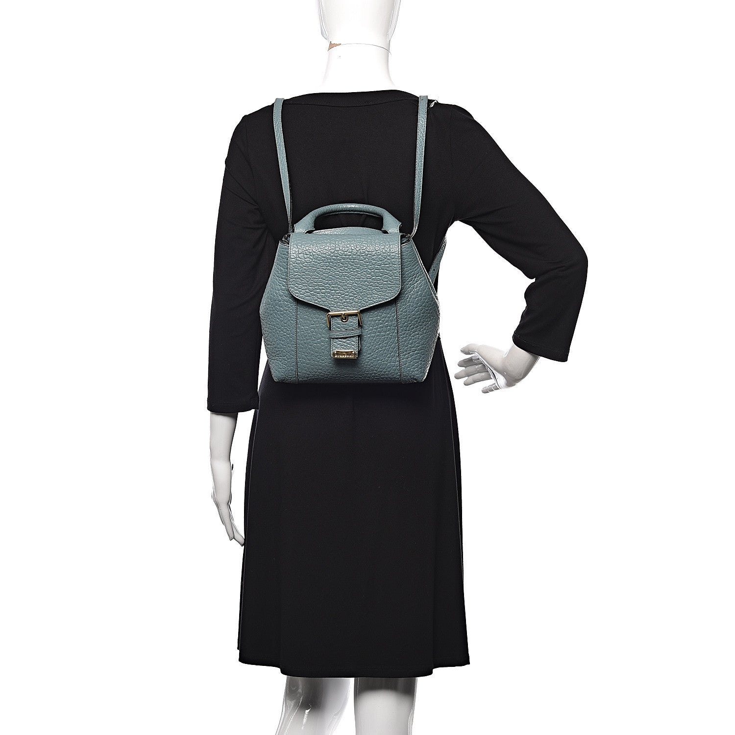Burberry Grainy Calfskin Shoulder Bag Turquoise 2 of 17