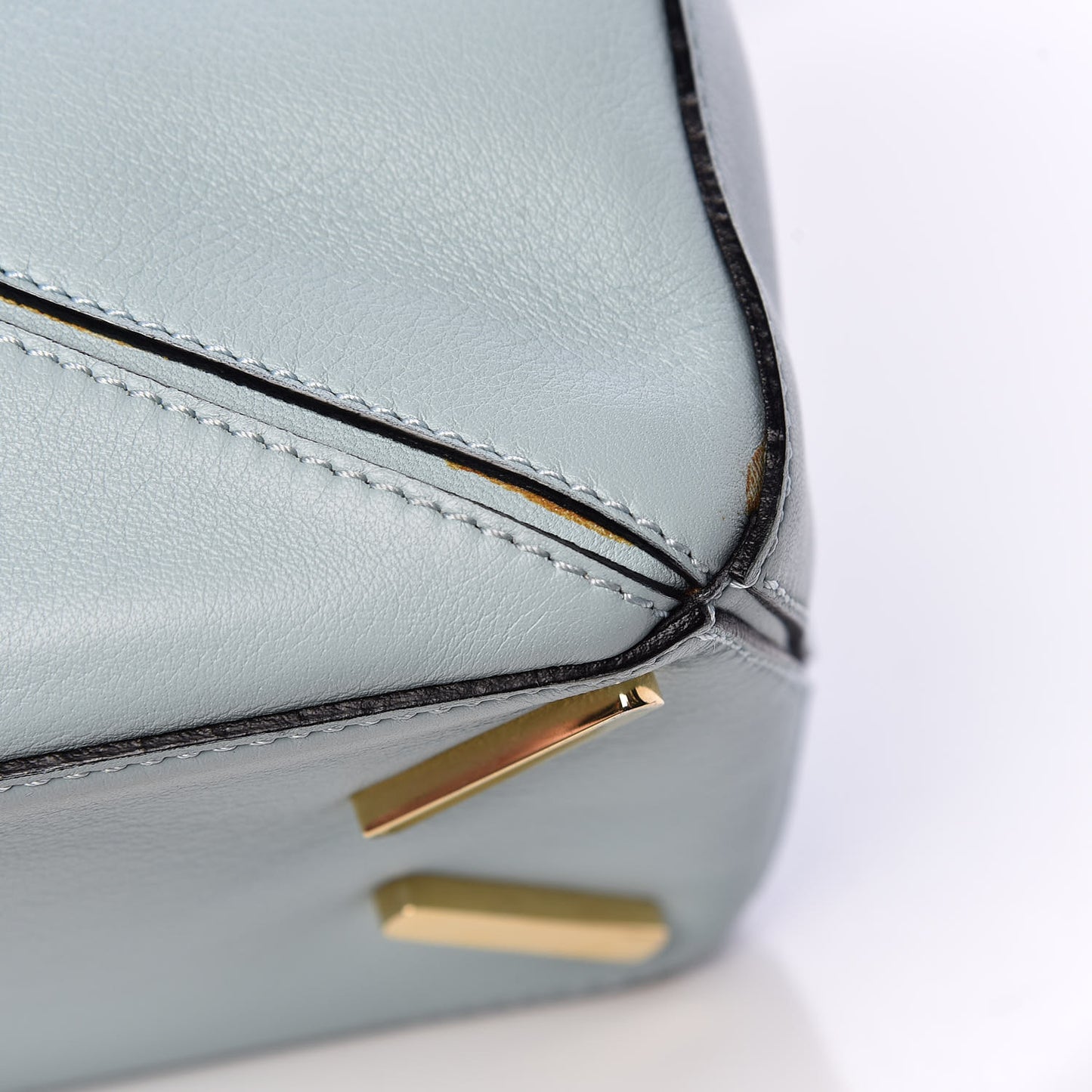 Calfskin Small Puzzle Bag Light Blue