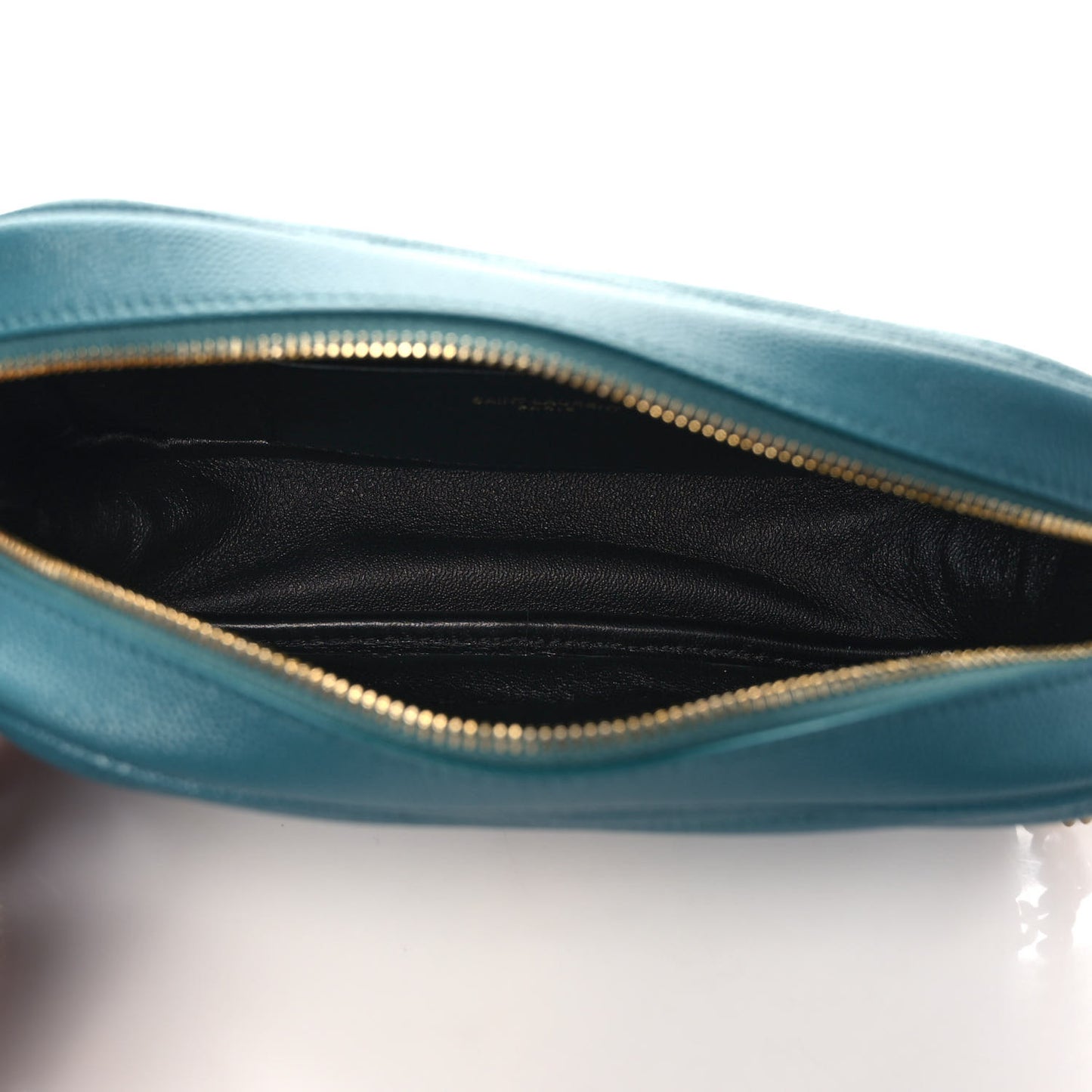 Grain De Poudre Matelasse Monogram Mini Lou Camera Bag Blue Vert