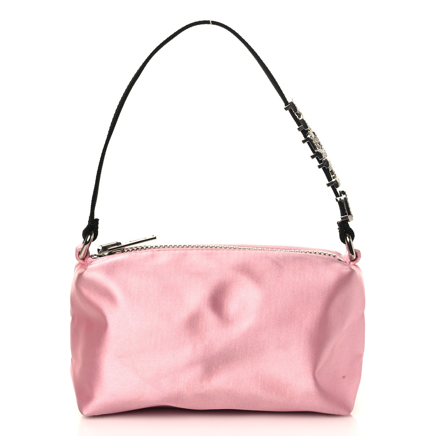 Alexander Wang Satin Crystal Heiress Pouch Light Pink 1 of 10