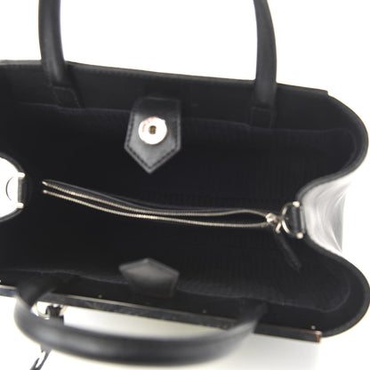Fendi Vitello Elite Studded Light Bulb Petite 2Jours Tote Black Yellow 5 of 9