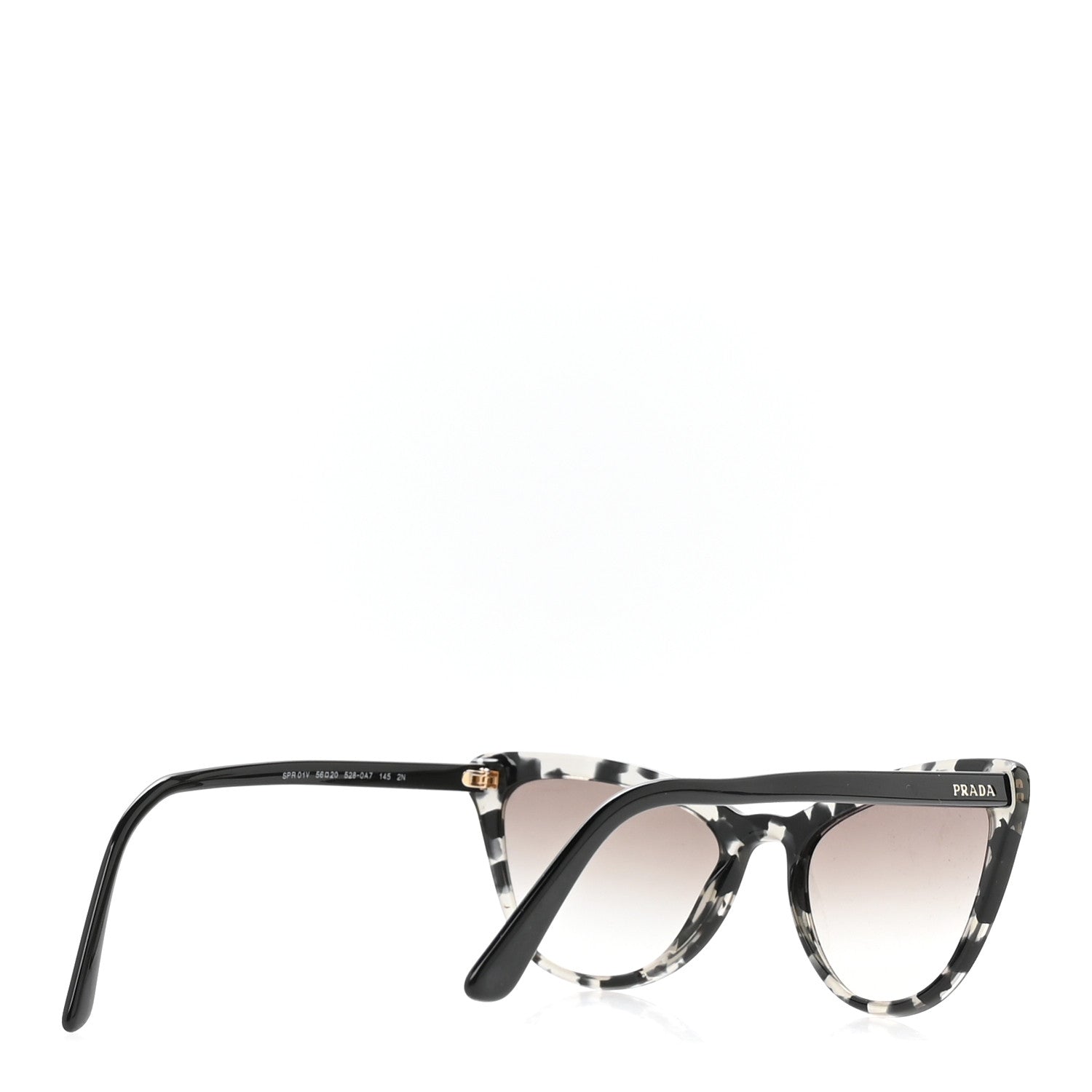 Prada Acetate Cat Eye Sunglasses SPR 01V Grey 1871510 – FASHIONPHILE
