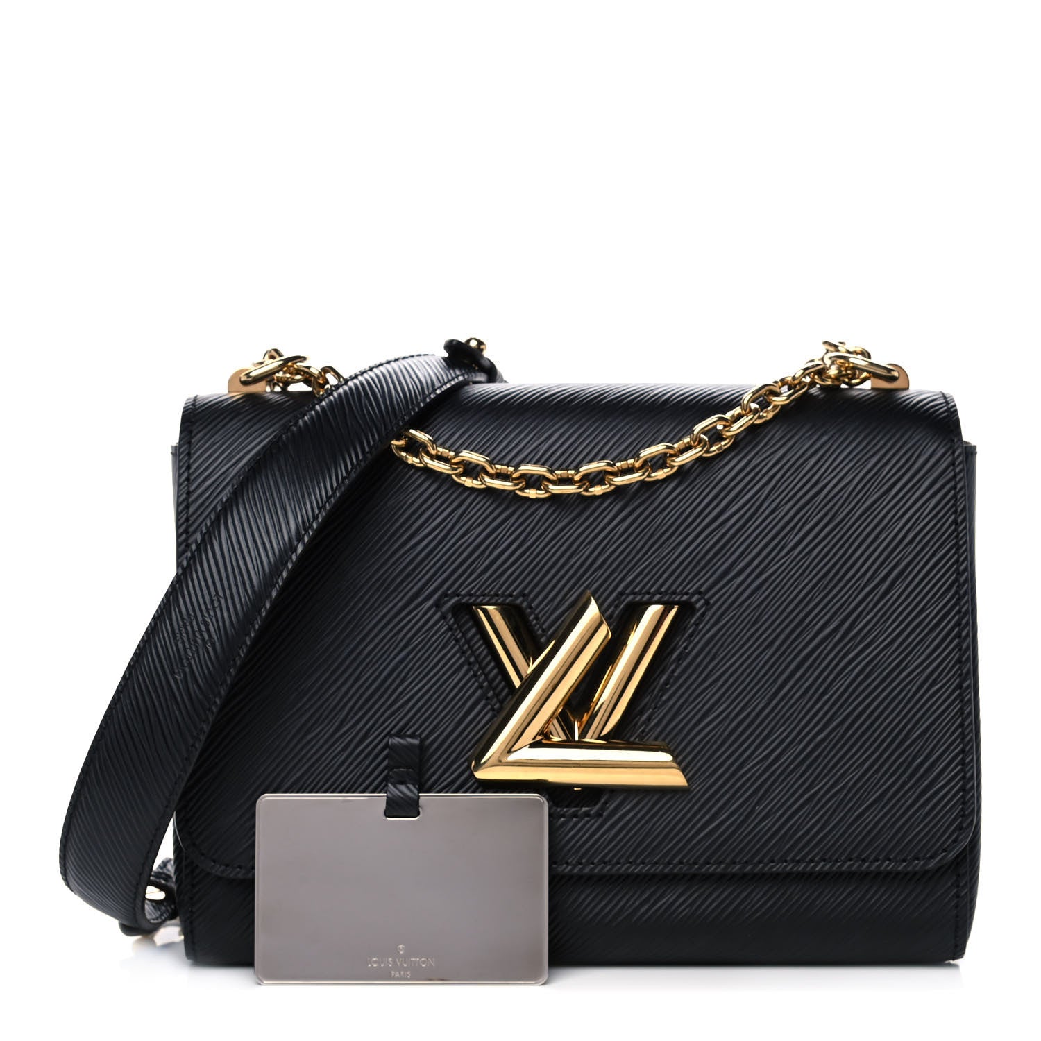Louis Vuitton Epi Twist Shoulder Bag MM Black 1 of 10