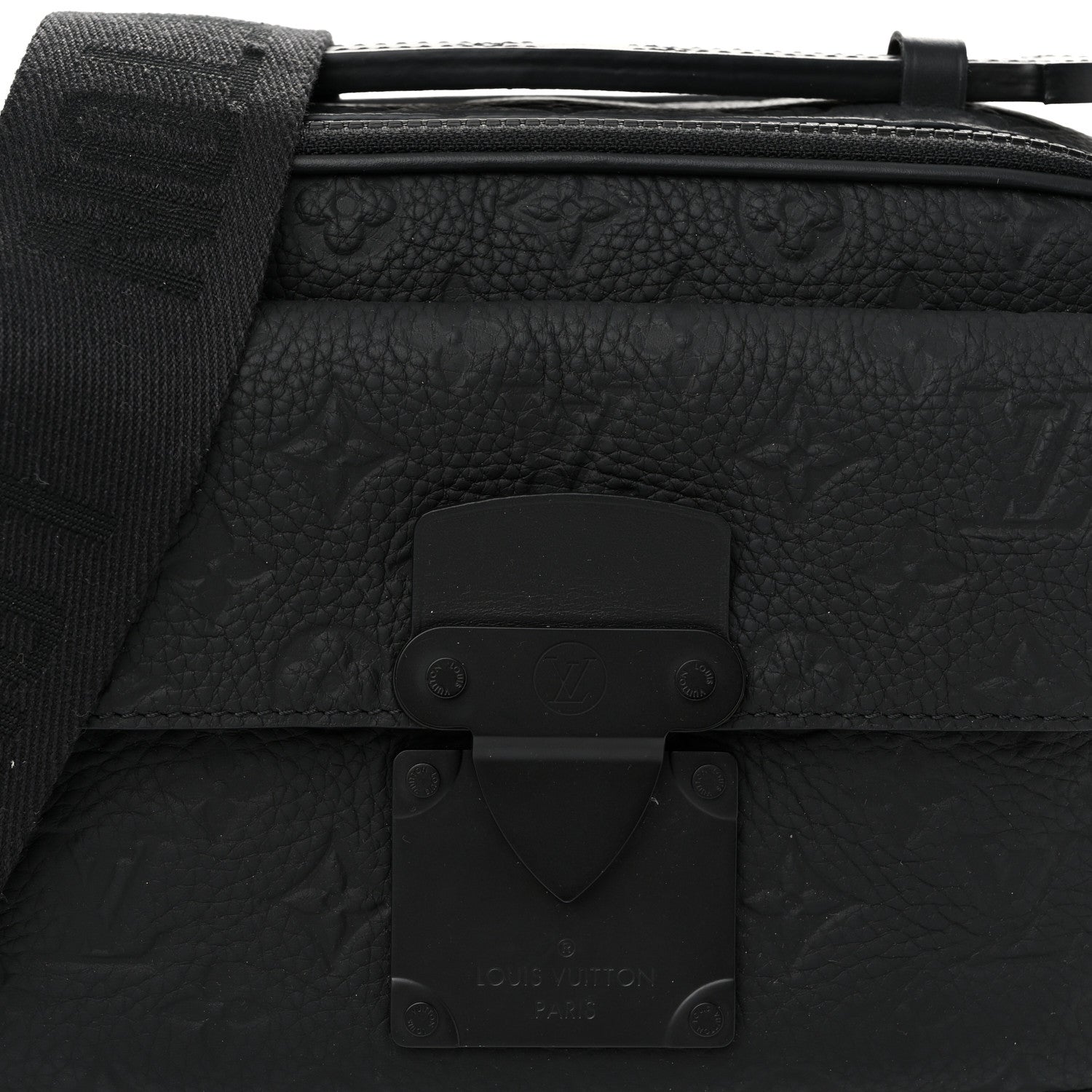Louis Vuitton Taurillon Monogram S Lock Messenger Black 7 of 10