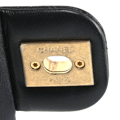 Chanel Lambskin Enamel Quilted Mini Coco Hearts Square Flap Black 6 of 10