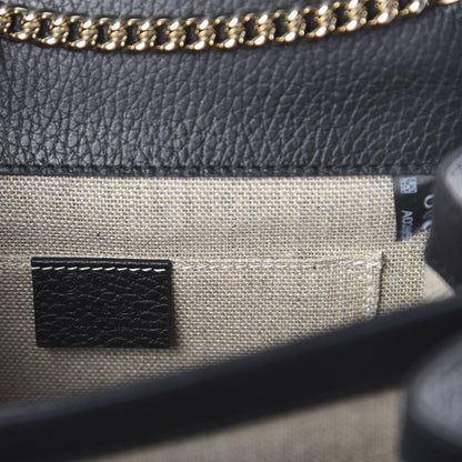 Gucci Dollar Calfskin Small Interlocking G Shoulder Bag Black 7 of 7