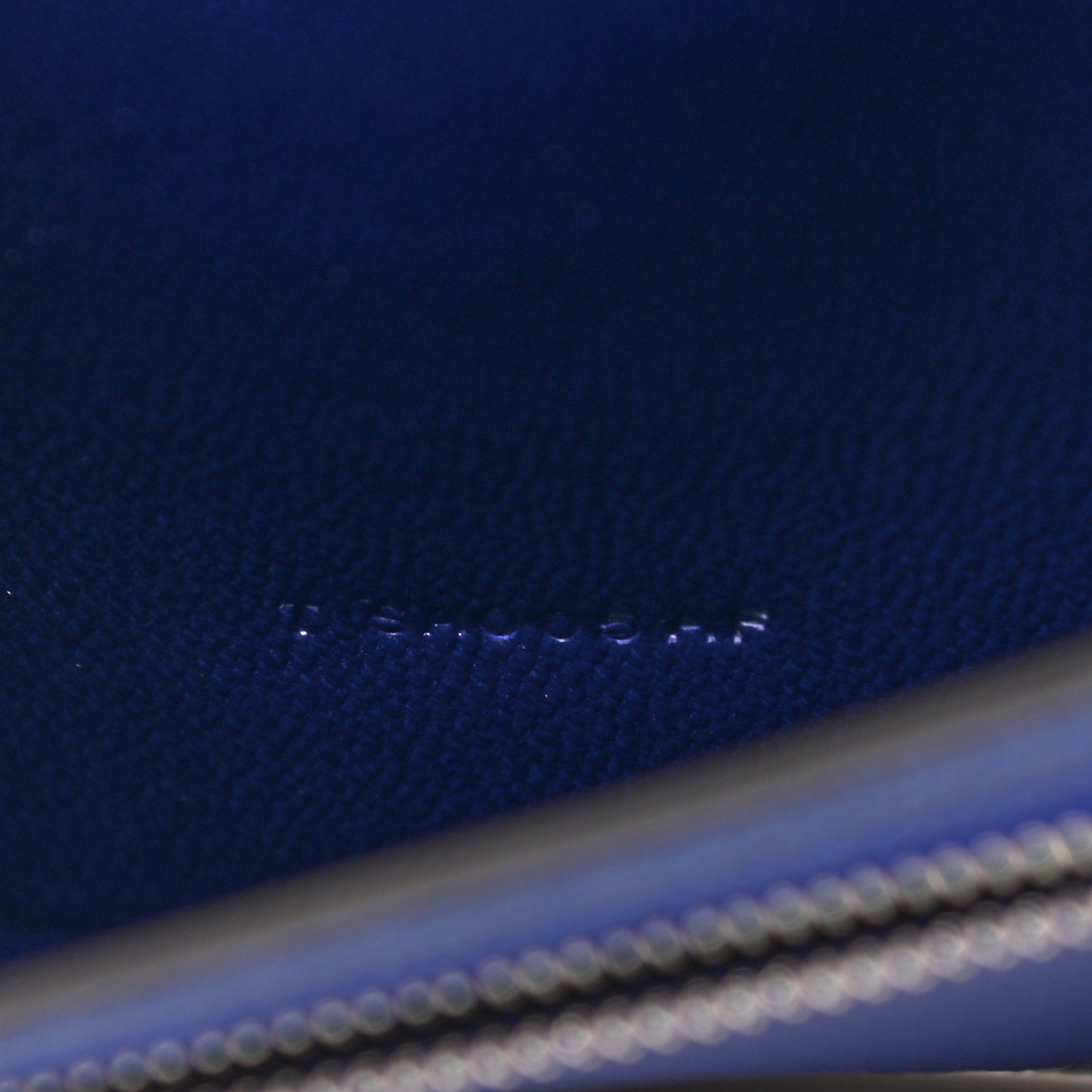 Shiny Alligator Bearn Wallet Bleu Electrique