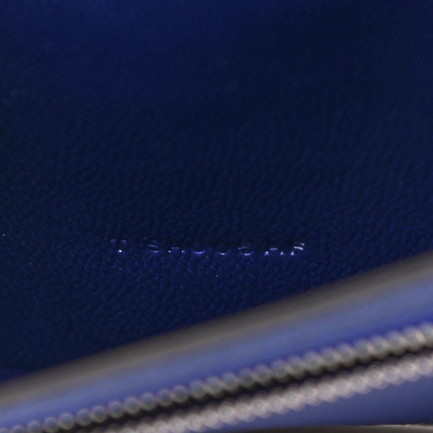 Hermes Shiny Alligator Bearn Wallet Bleu Electrique 7 of 9