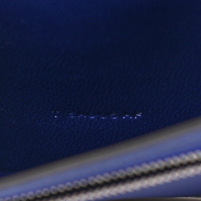 Hermes Shiny Alligator Bearn Wallet Bleu Electrique 7 of 9