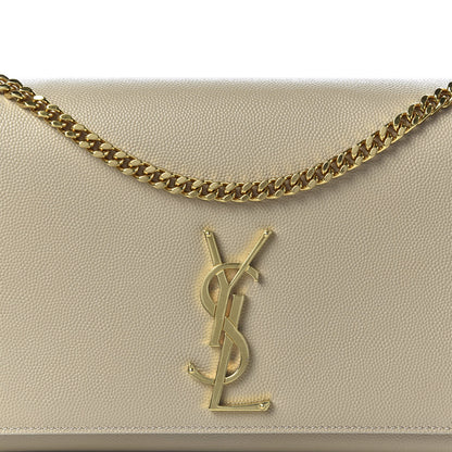 Saint Laurent Grain De Poudre Medium Monogram Kate Satchel Nude Powder 10 of 10