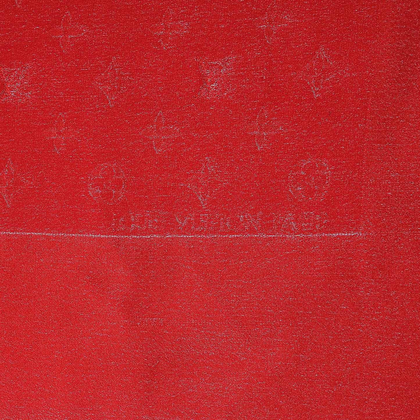Silk Monogram Monaco Scarf Red