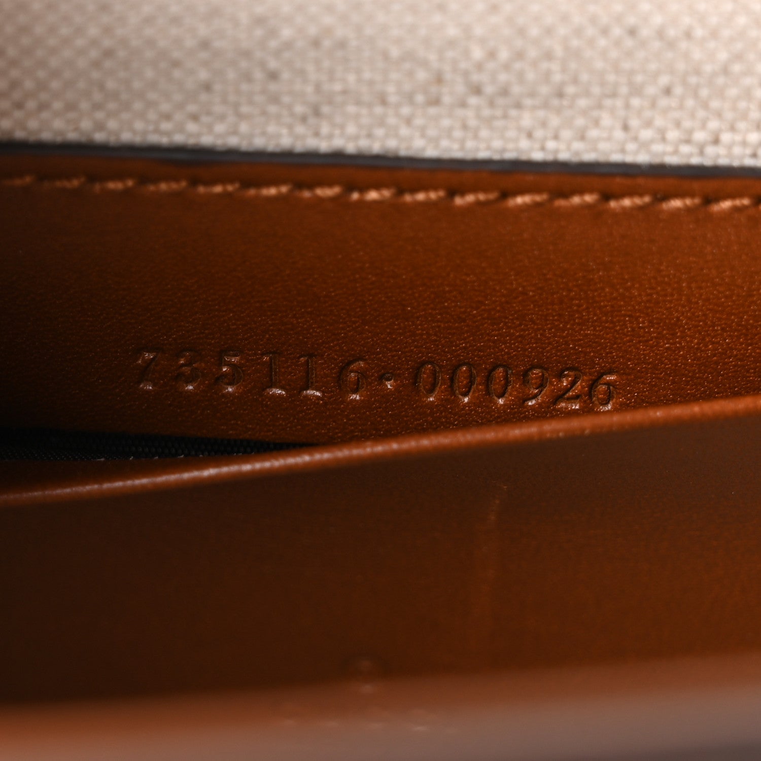 Gucci New Canvas Charisma Calfskin Crystal GG Monogram Small Bamboo 1947 Top Handle Bag Camel Ebony 7 of 10