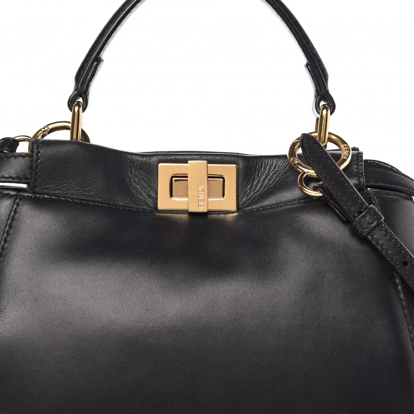 Nappa Mini Peekaboo Iconic Satchel Black