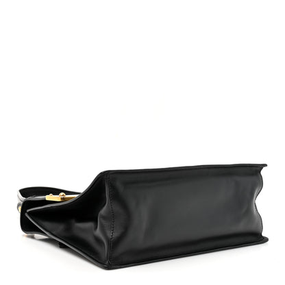 Prada City Calfskin Saffiano Cahier Top Handle Bag Black 4 of 13