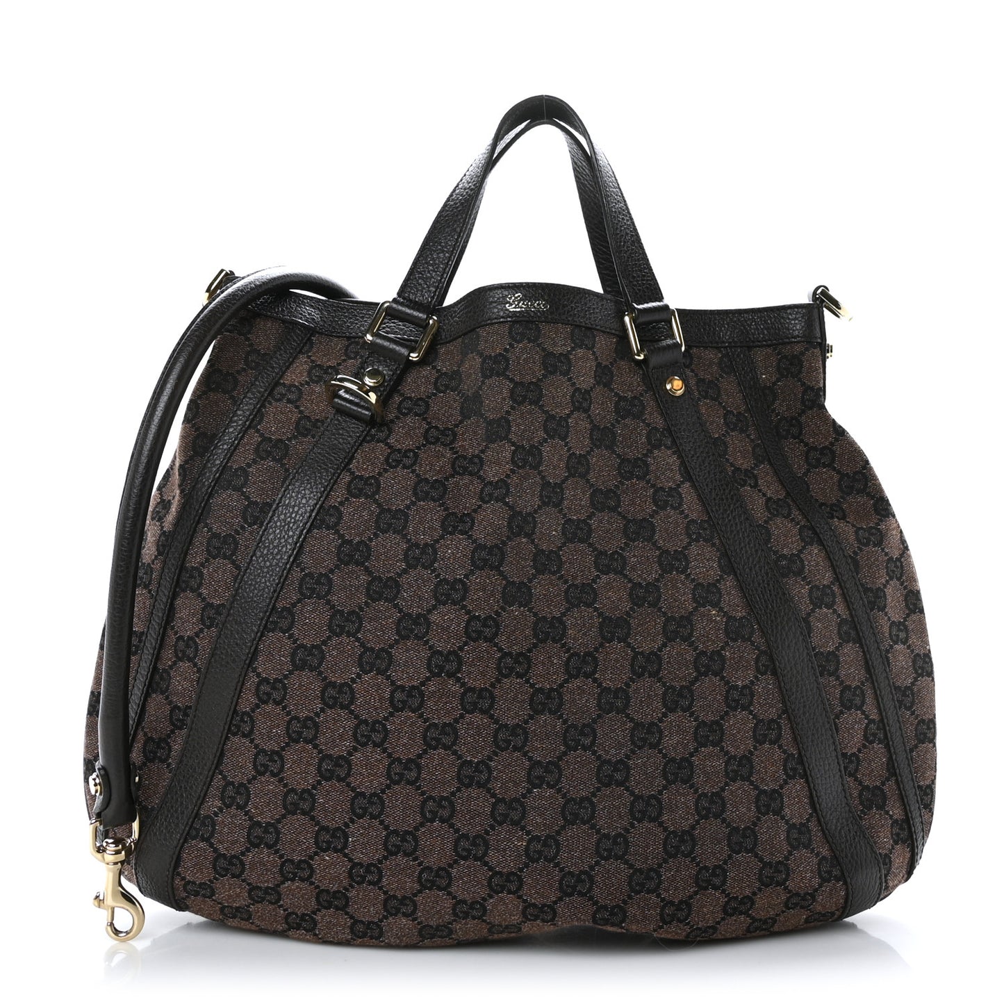 Monogram Medium Abbey Convertible Tote Dark Brown