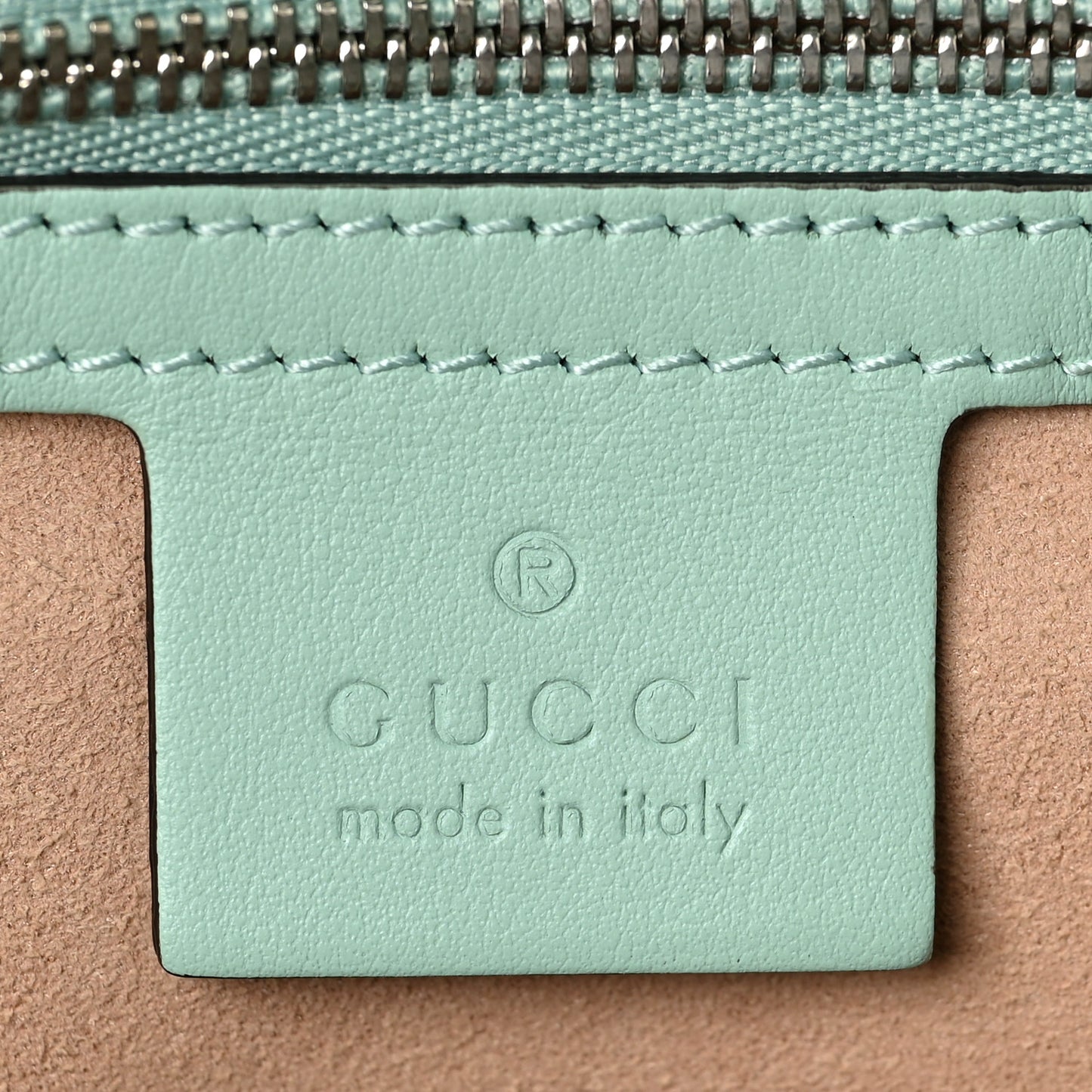 Calfskin Matelasse Small GG Marmont Shoulder Bag Water Green