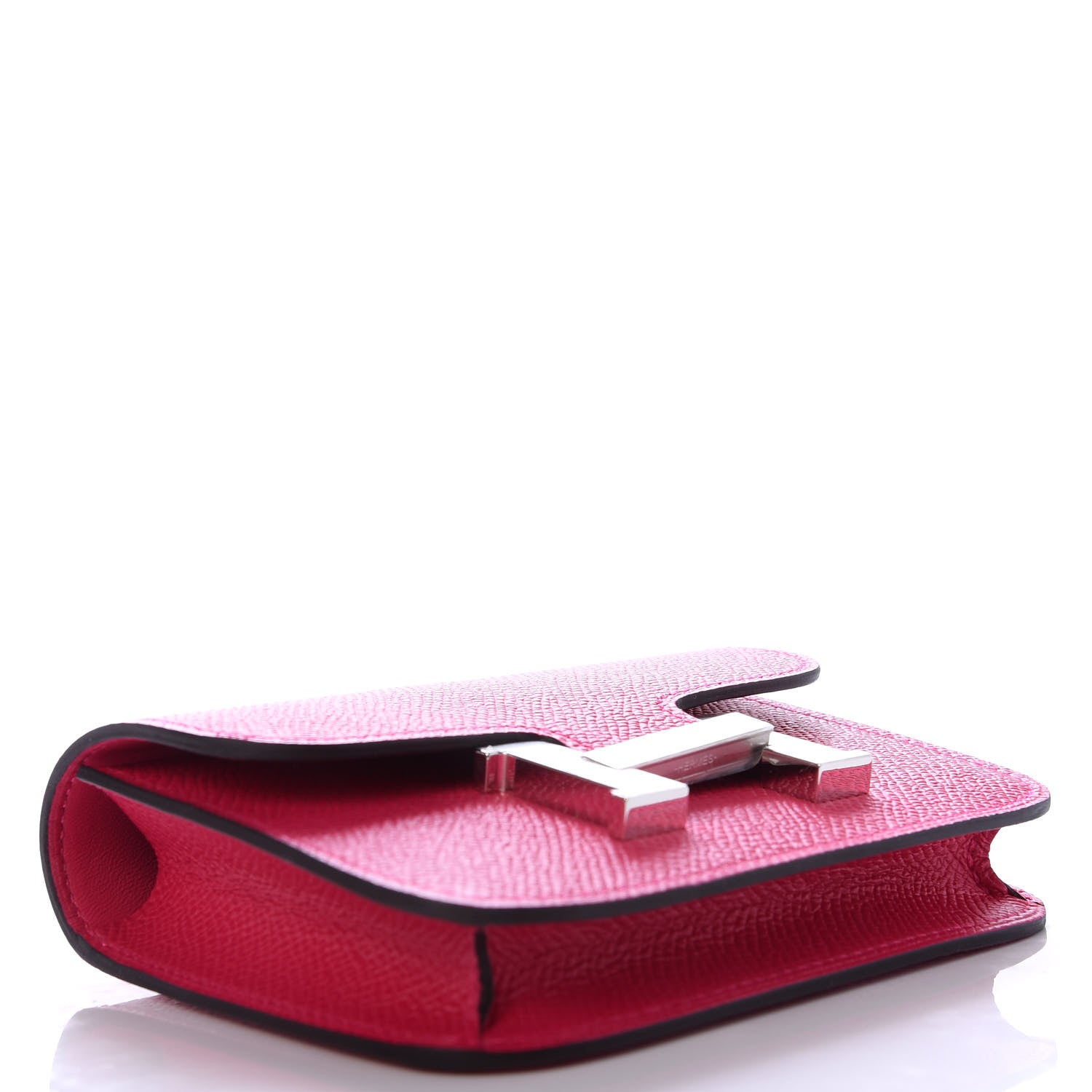 Hermes Epsom Constance Slim Wallet Rose Mexico 4 of 7