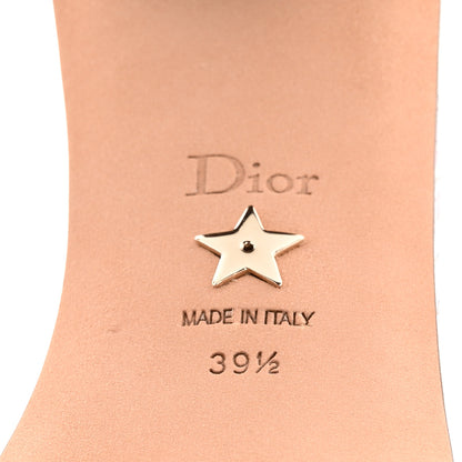 Christian Dior Canvas Embroidered D-Floral Dway 35mm Slide Sandals 39.5 White Multicolor 8 of 10