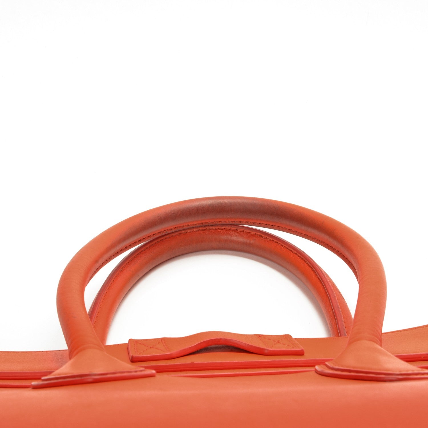 Celine Smooth Calfskin Mini Luggage Bright Orange 15 of 16