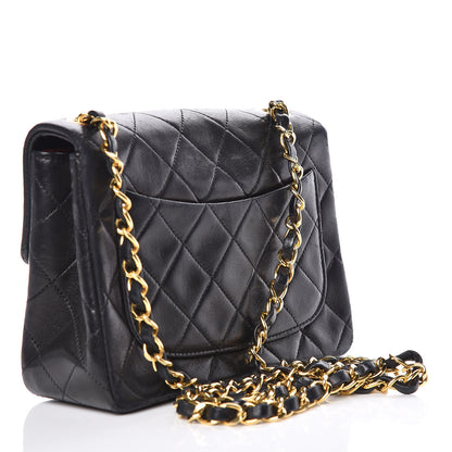 Chanel Lambskin Quilted Mini Square Flap Black 3 of 10