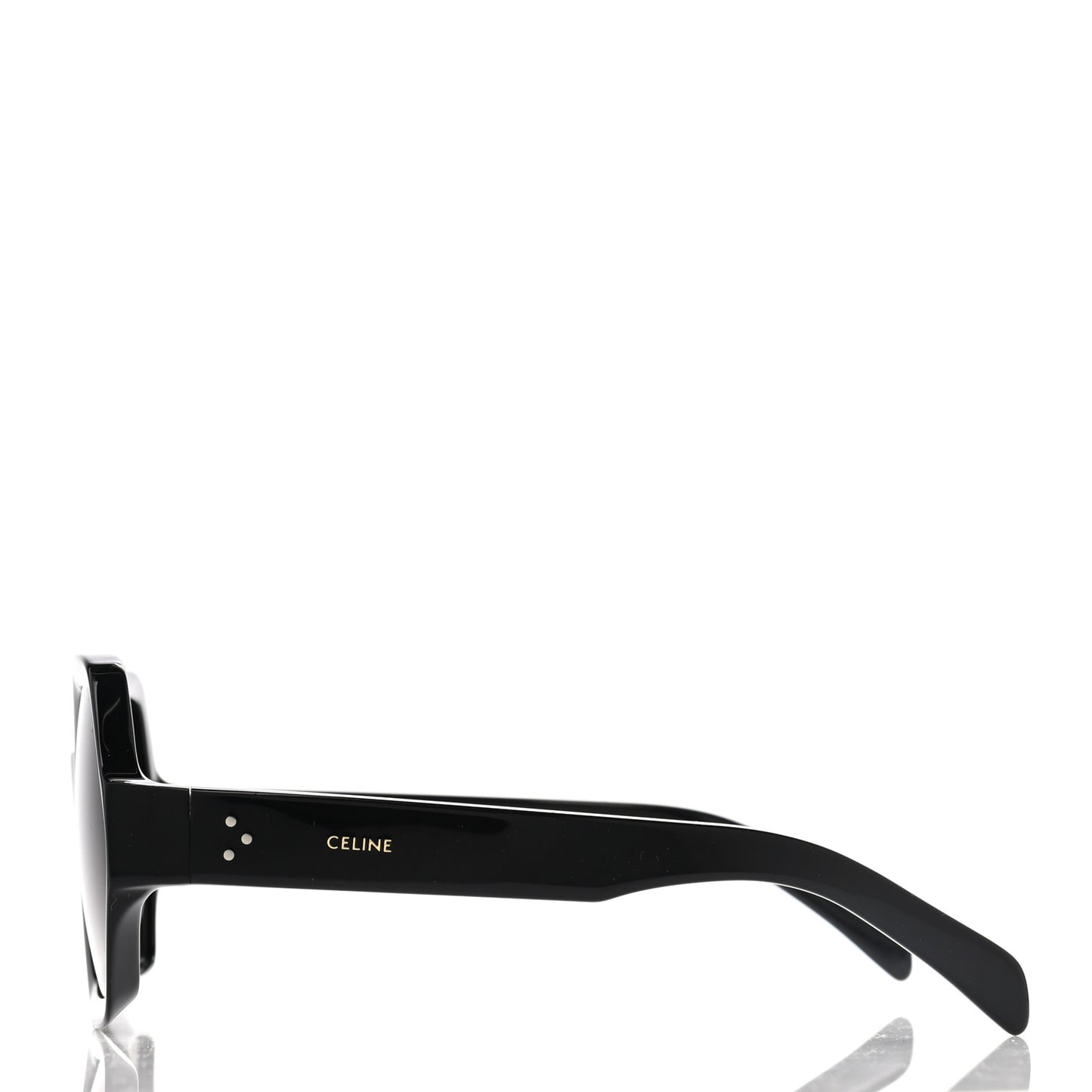 Acetate Octagon Polarized Sunglasses CL40131 Black