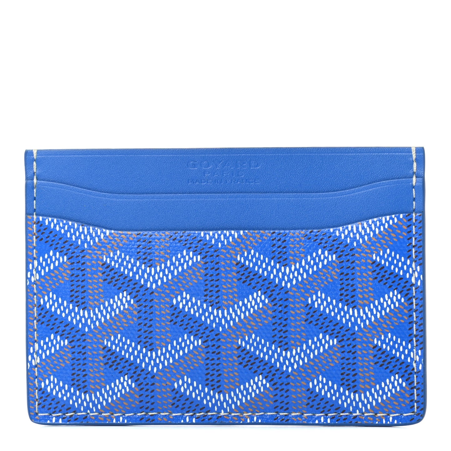 Goyardine Saint Sulpice Card Holder Sky Blue