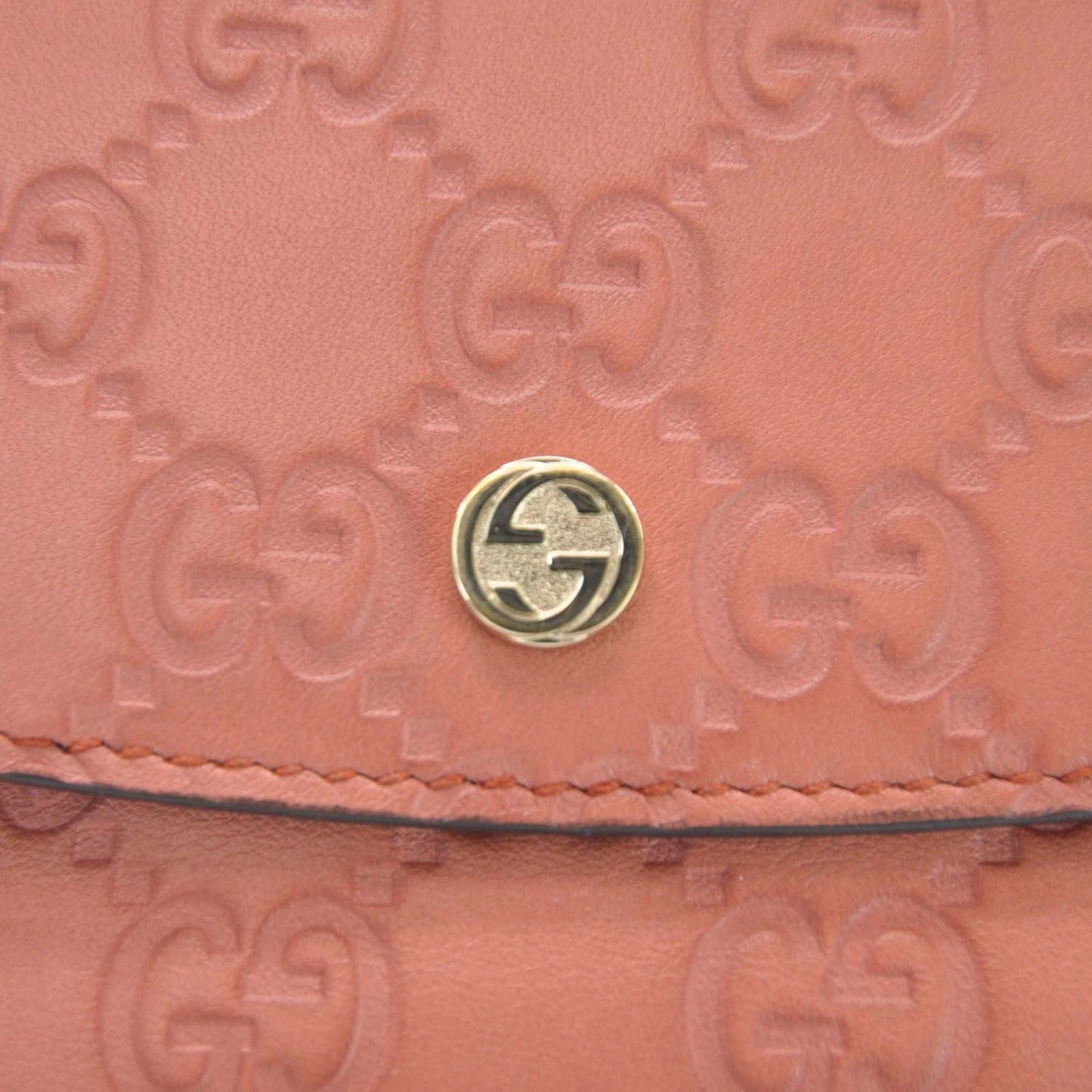 Guccissima Continental Wallet Rose