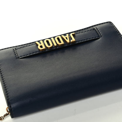 Christian Dior Calfskin J'Adior Wallet on Chain Pouch Navy Blue 6 of 6