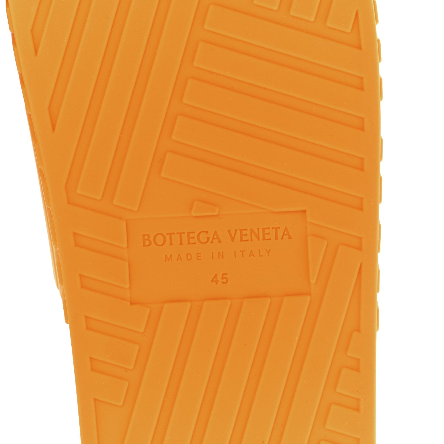 Bottega Veneta Rubber The Slider Sandals 45 Tangerine 6 of 8