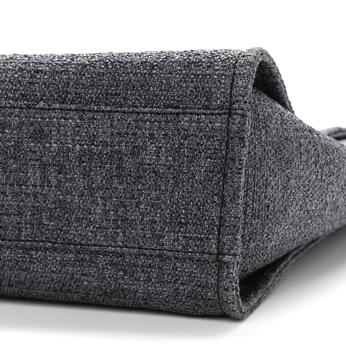 Lurex Boucle Small Deauville Tote Grey