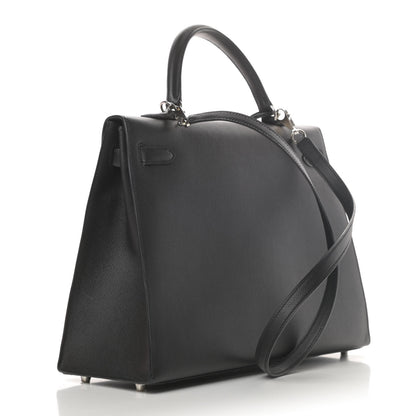 Hermes Epsom Kelly Sellier 35 Black 4 of 43