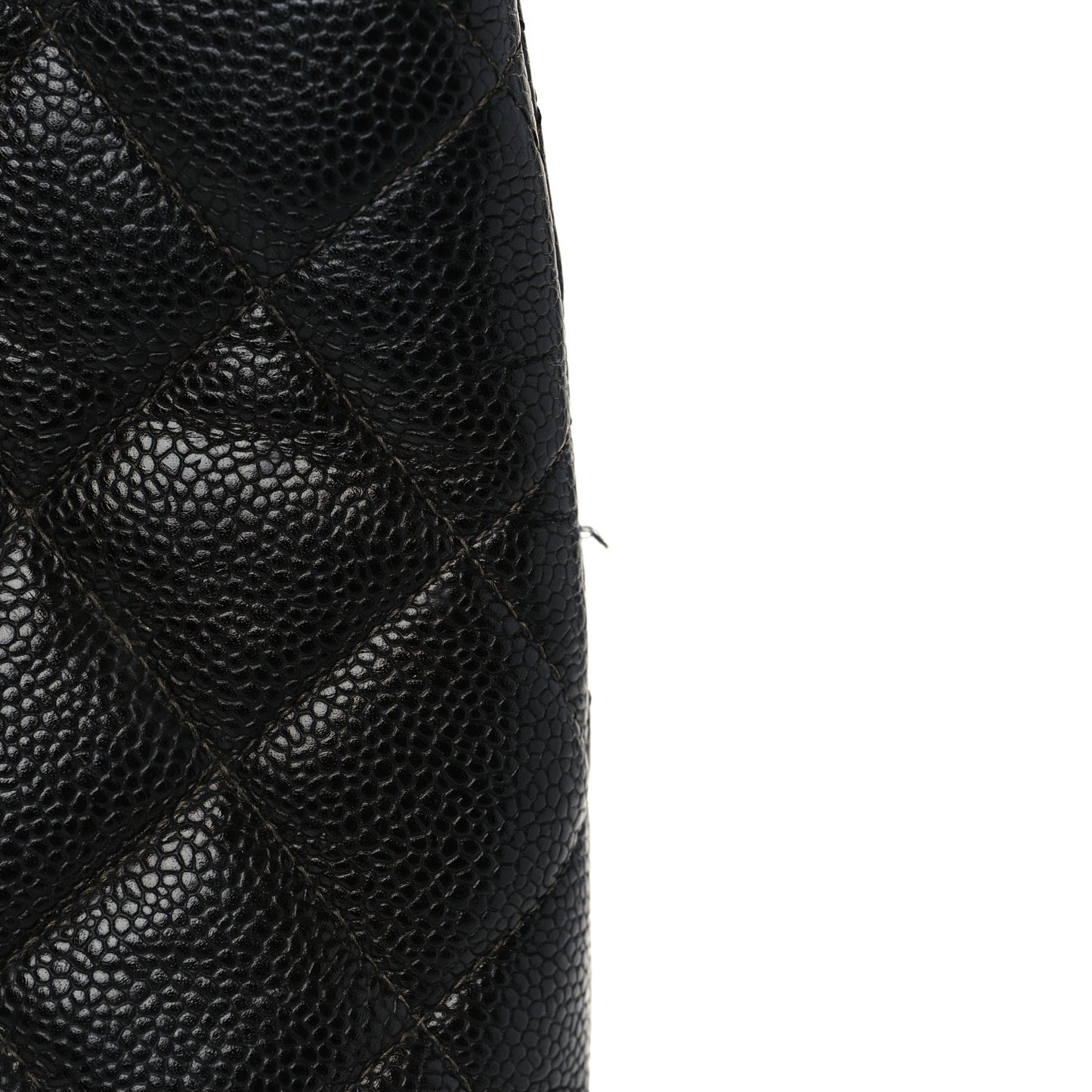Caviar Quilted Medallion Tote Black