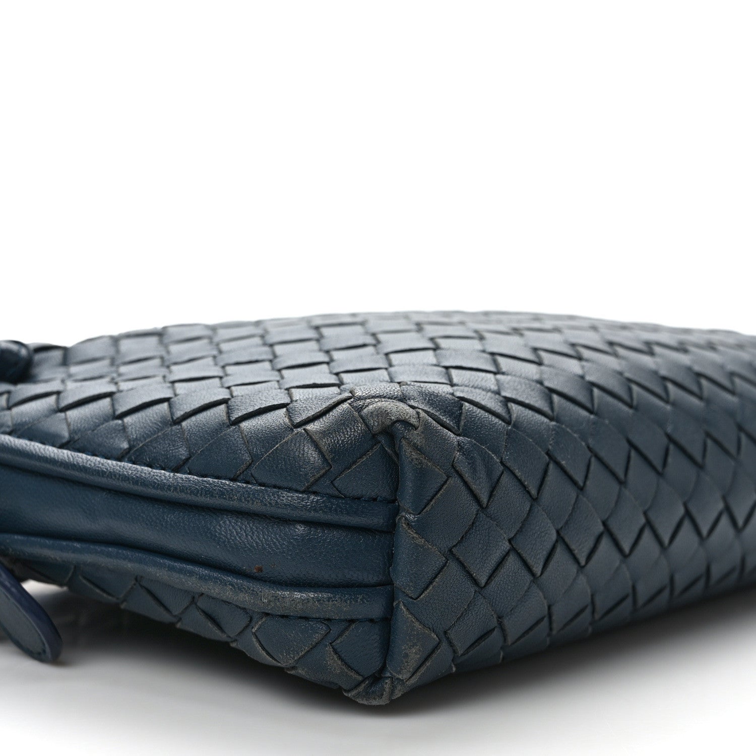 Bottega Veneta Nappa Intrecciato Nodini Crossbody Messenger Blue 7 of 10