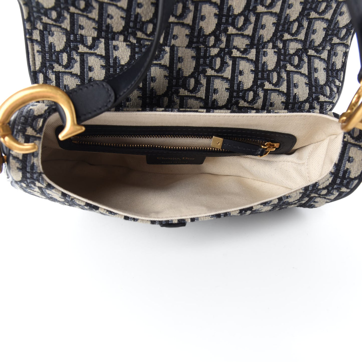 Oblique Saddle Bag Blue