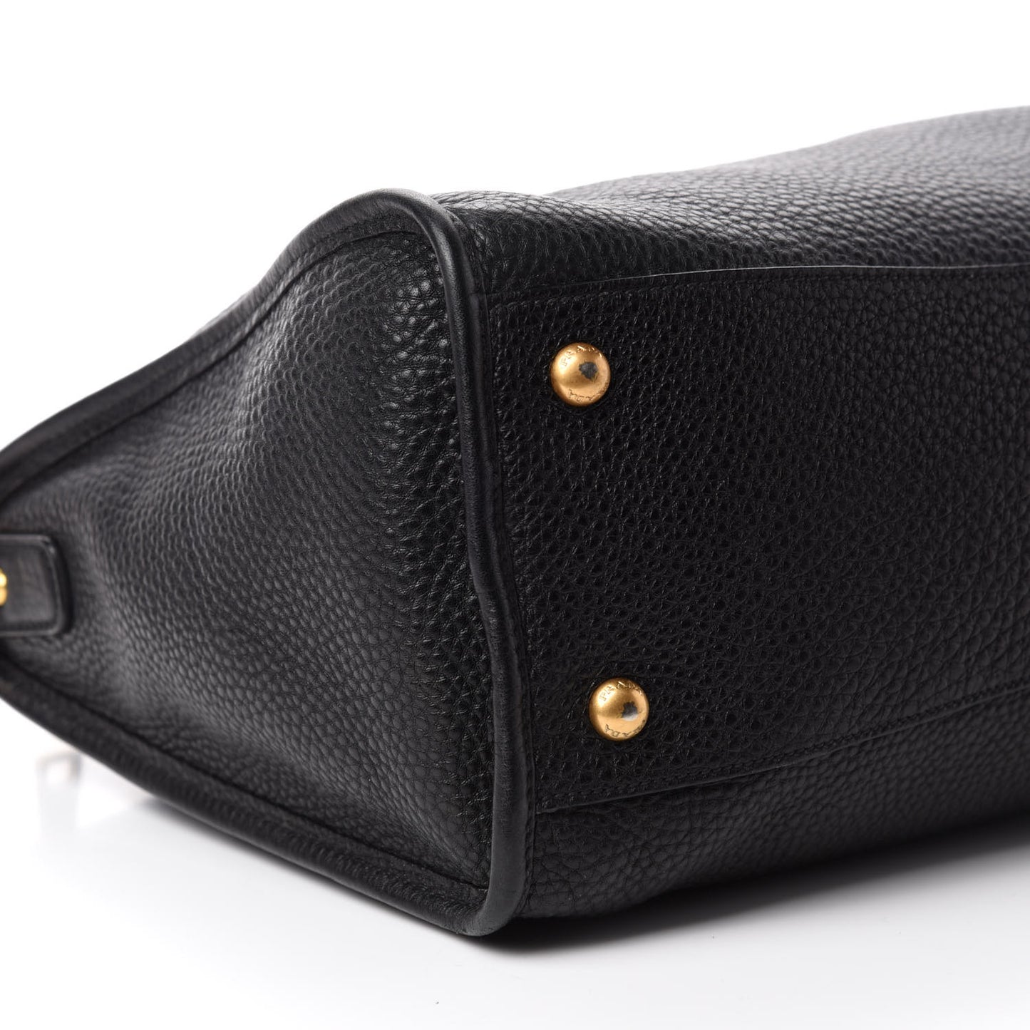 Vitello Daino Shopping Satchel Black