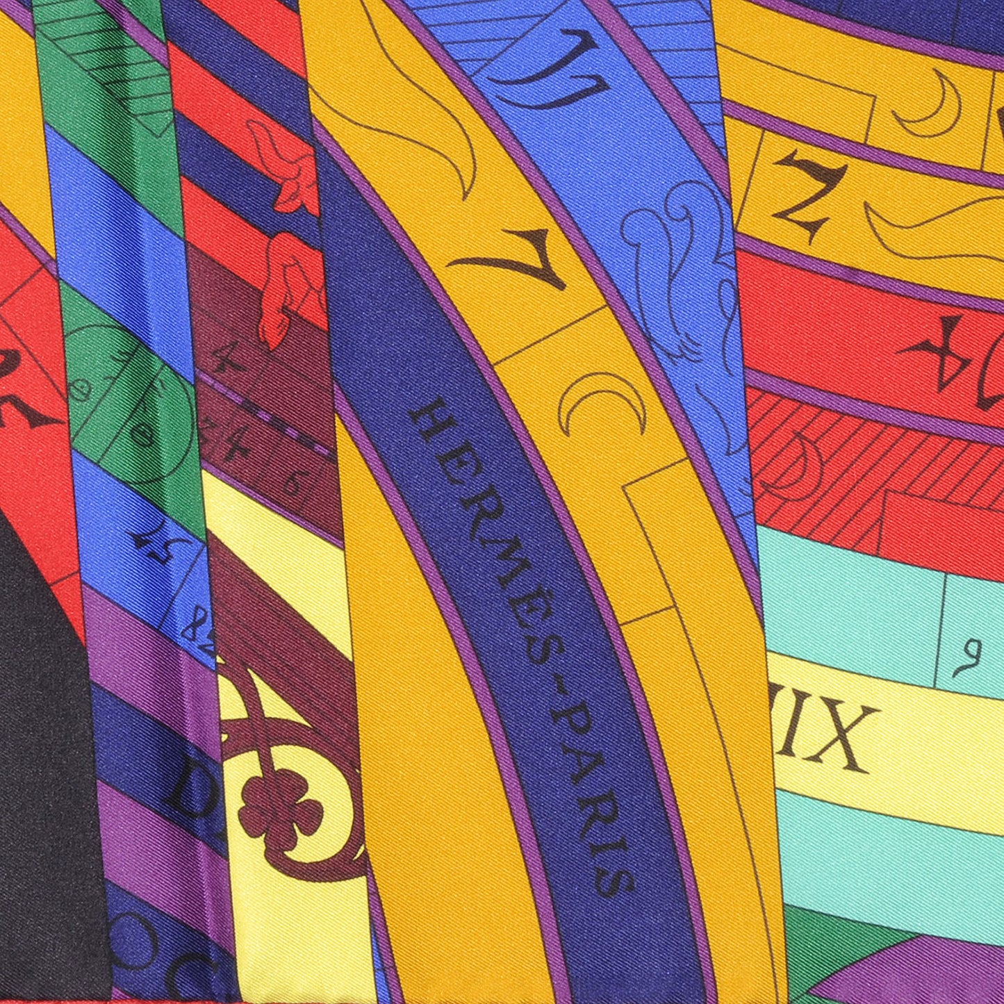 Silk Astrologie Nouvelle Scarf 90 Red