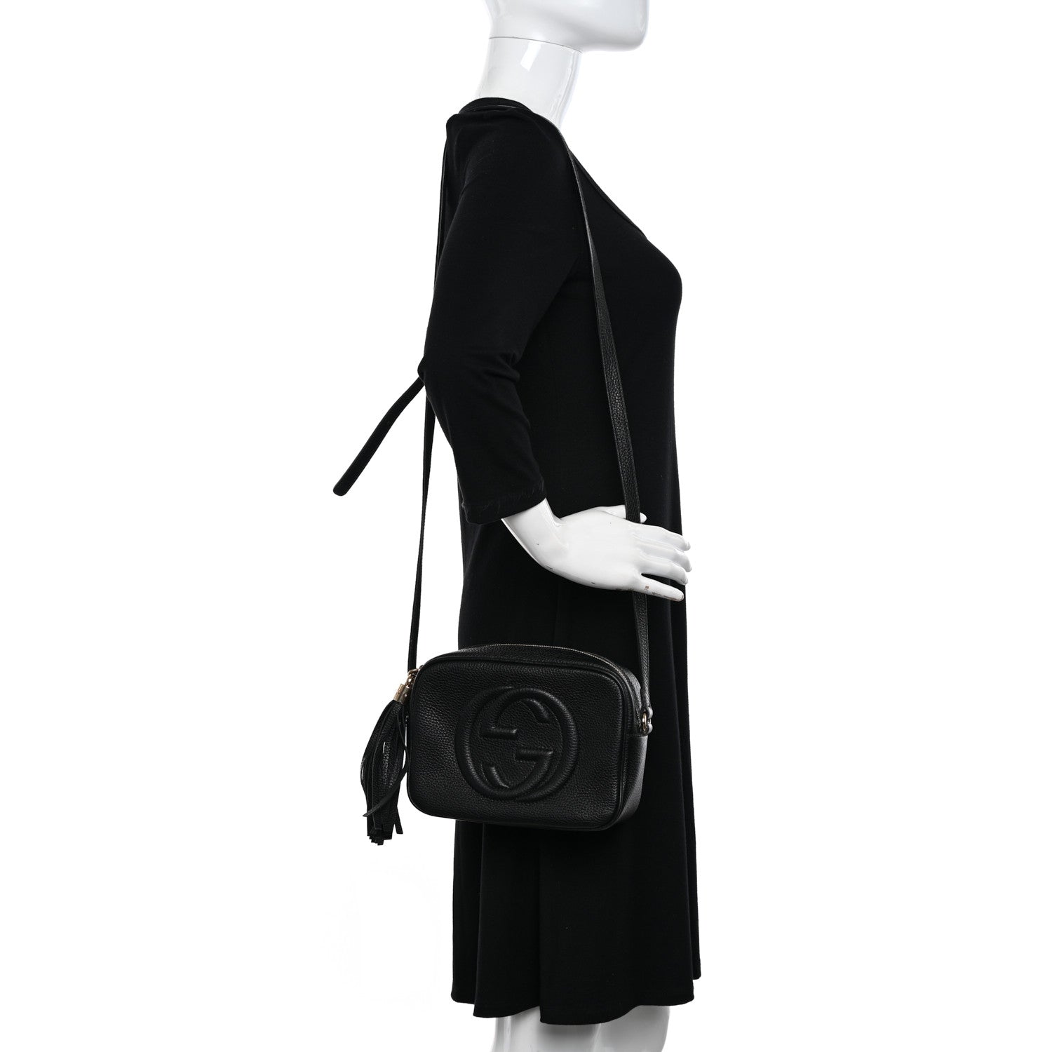 Gucci Pebbled Calfskin Small Soho Disco Bag Black 2 of 12