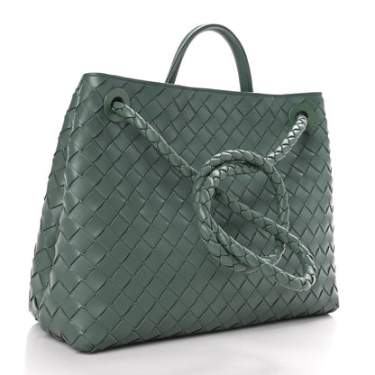 Bottega Veneta Nappa Intrecciato Medium Andiamo Shoulder Bag Aloe 3 of 8