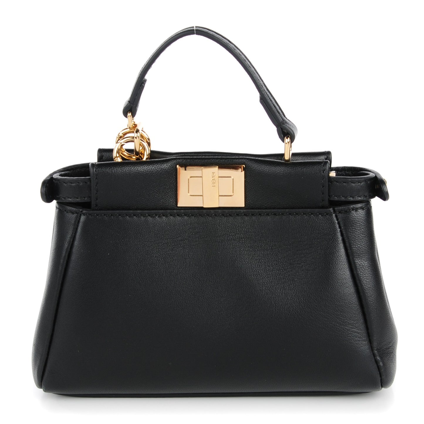 Nappa Micro Peekaboo Iconic Satchel Black