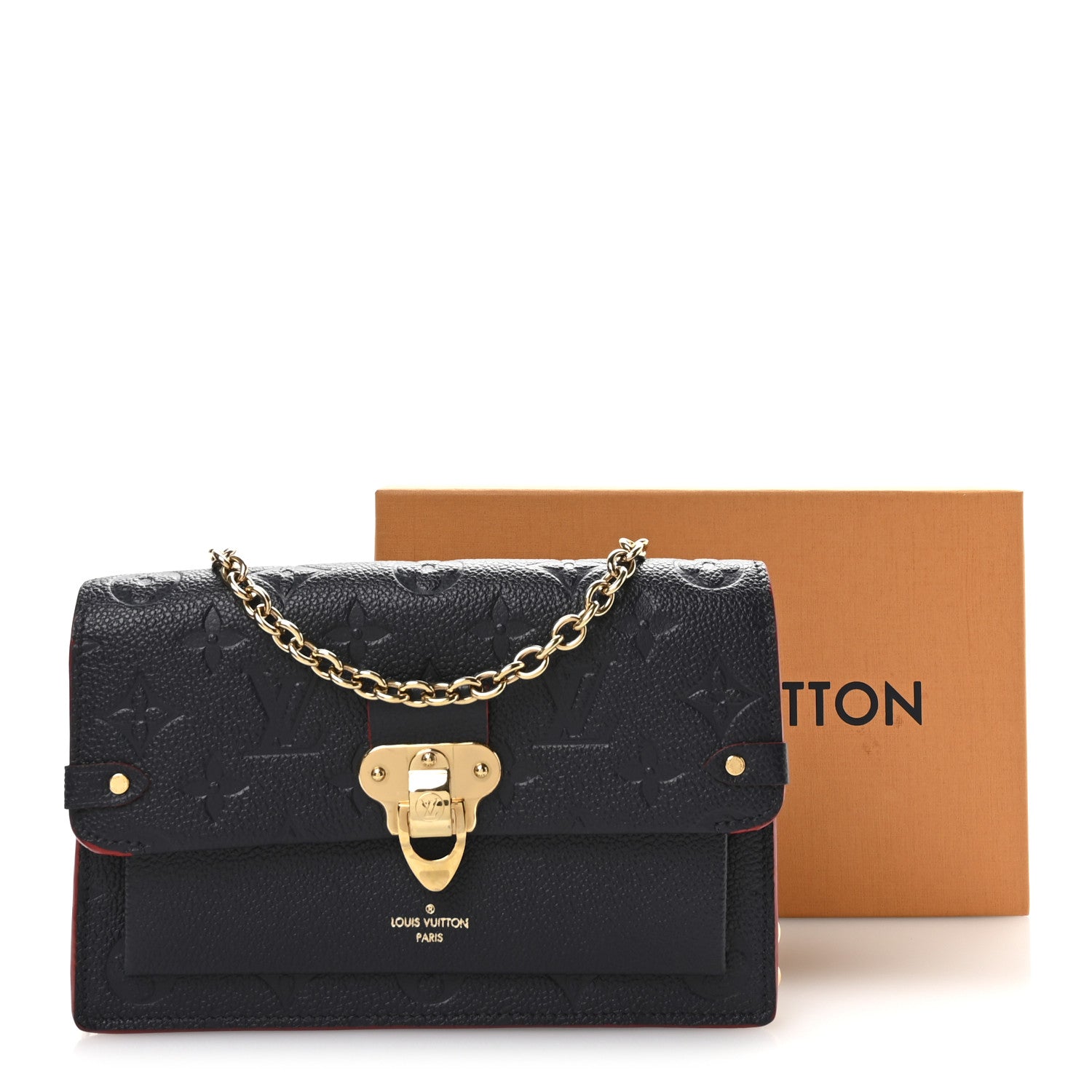 Louis Vuitton Empreinte Vavin Chain Wallet Marine Rouge 11 of 11