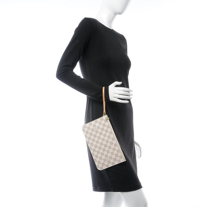 Louis Vuitton Damier Azur Neverfull MM GM Pochette 2 of 9