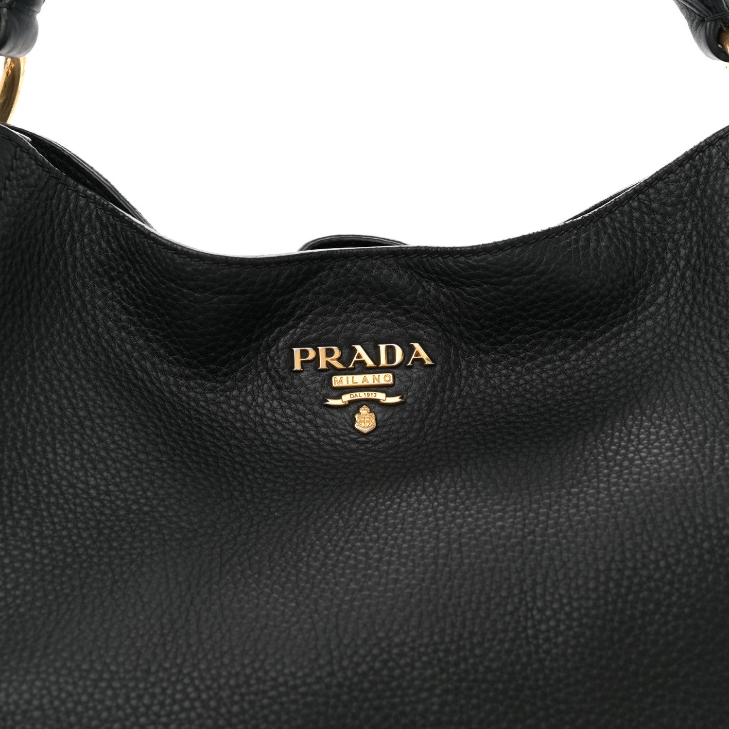 Prada Vitello Daino Hobo Black 8 of 13