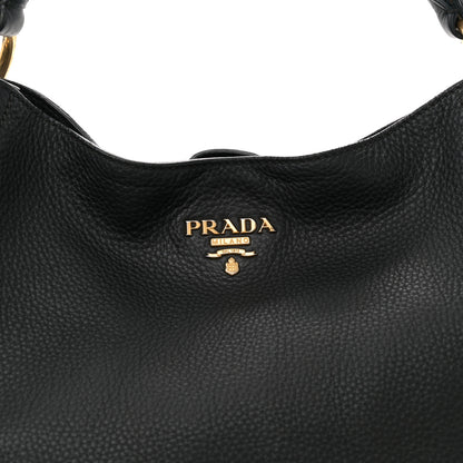 Prada Vitello Daino Hobo Black 8 of 13