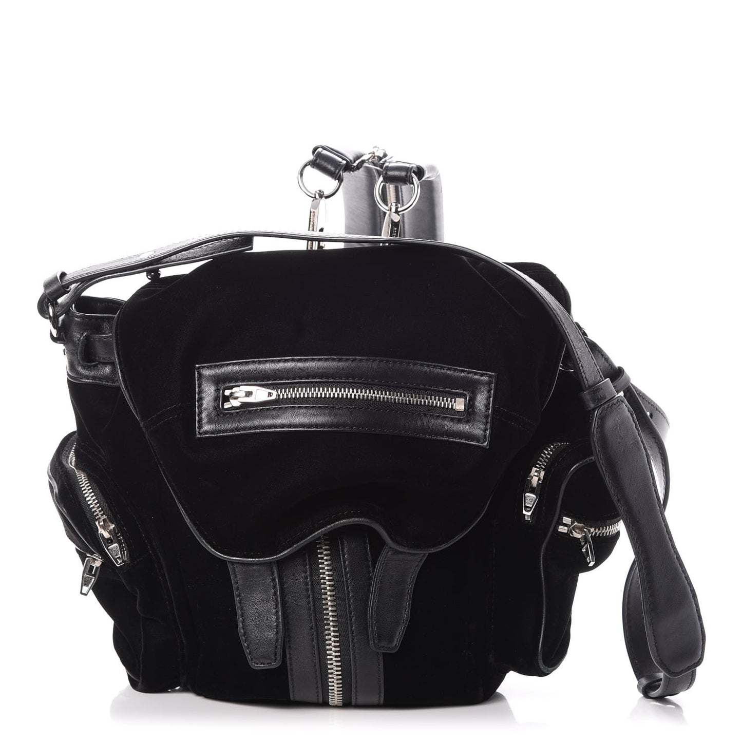 Lambskin Velvet Mini Marti Backpack Black Nickel Hardware